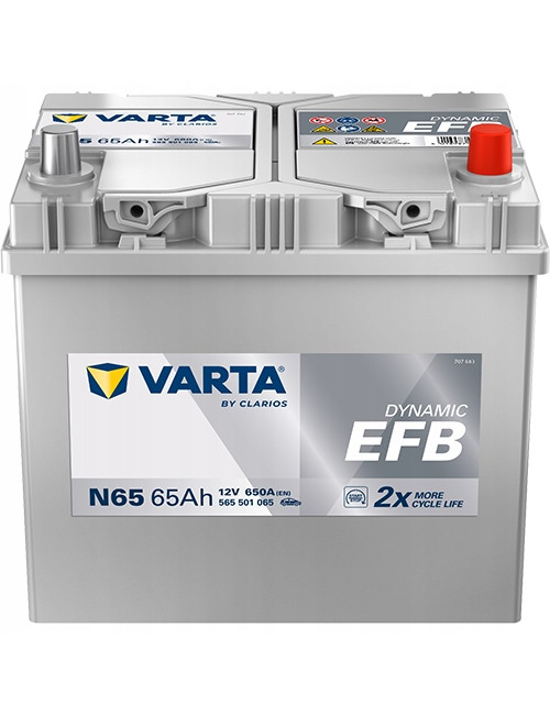 VARTA 65Ah 650A Dynamic EFB N65 D23 12V Akumulator SUBARU XV MAZDA 5 ASX