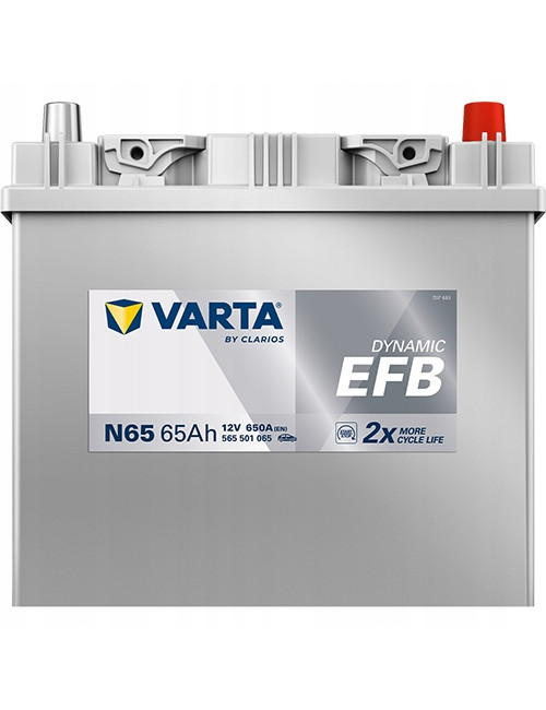 VARTA 65Ah 650A Dynamic EFB N65 D23 12V Akumulator SUBARU XV MAZDA 5 ASX