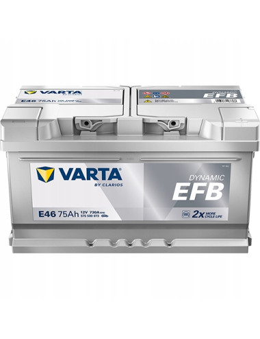 VARTA 75Ah 730A E46 Dynamic EFB Akumulator FORD MONDEO FOCUS C-MAX TRANSIT