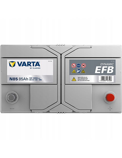 VARTA 85Ah 800A N85 EFB P+ Akumulator D31 335 Mitsubishi ASX Toyota Mazda 6