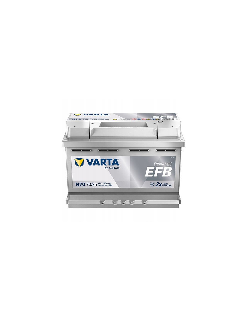 VARTA 70Ah 760A Dynamic EFB N70 12V Akumulator AUDI SEAT VW 2.0TDI 1.6TDI