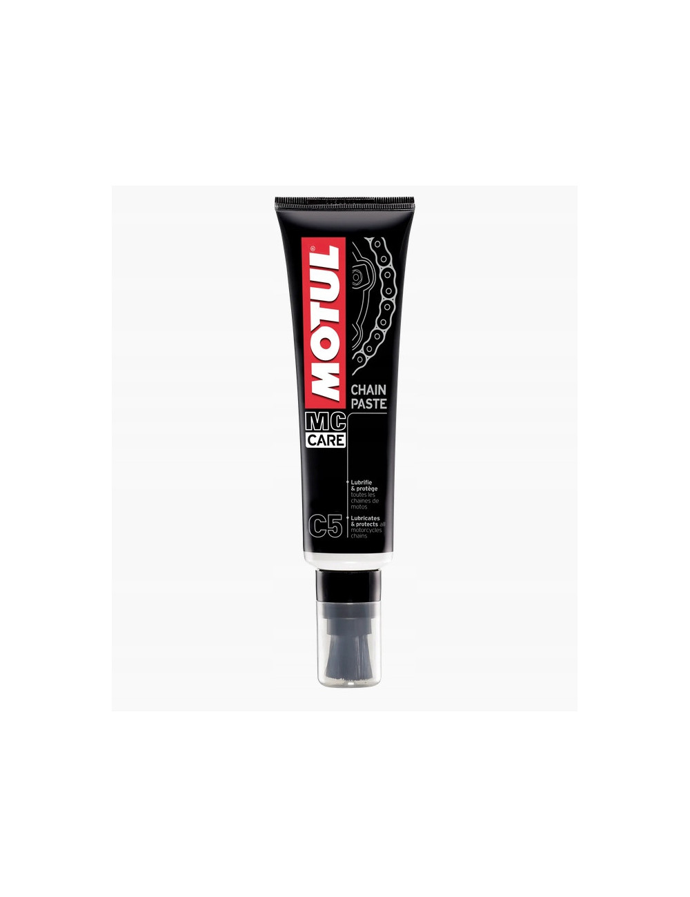 MOTUL C5 CHAIN PASTE smar pasta do łańcucha motocyklowego z pędzelkiem