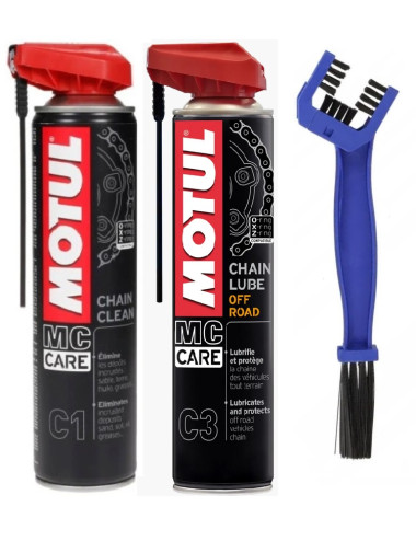 MOTUL OFF ROAD zestaw do czyszczenia i smarowania łańcucha quad cross C1 C3
