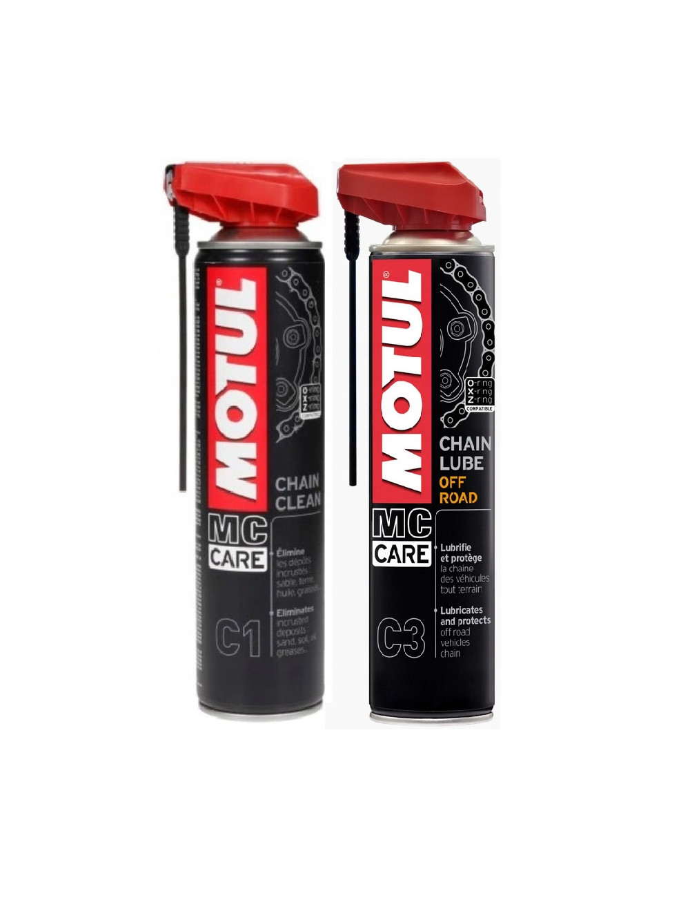 MOTUL OFF ROAD zestaw do czyszczenia i smarowania łańcucha quad cross C1 C3