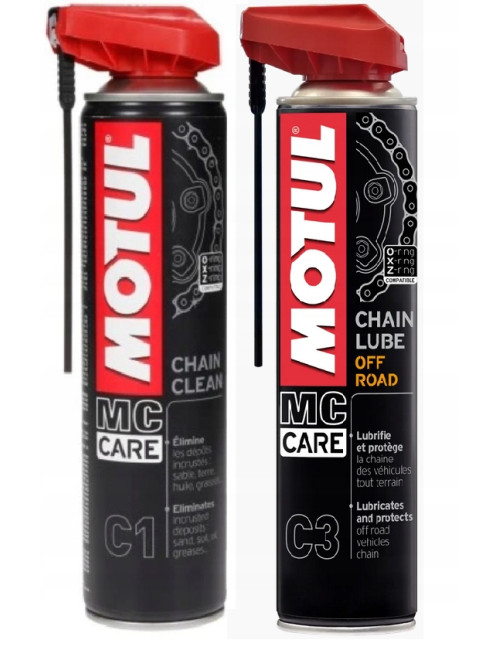 MOTUL OFF ROAD zestaw do czyszczenia i smarowania łańcucha quad cross C1 C3