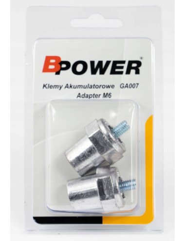 BPOWER Bolce słupki akumulatora przejściówki adaptery ze śruby M6 na klemy