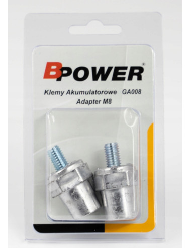 BPOWER Bolce słupki akumulatora przejściówki adaptery ze śruby M8 na klemy