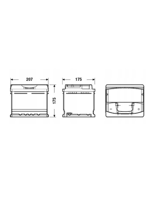Akumulator MAXXOM 44Ah 360A P+ 207X175X175mm L1B Opel Astra Corsa