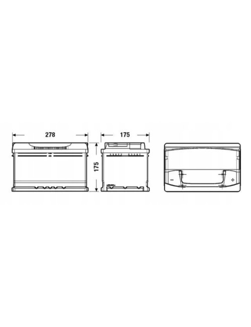 Akumulator TAB Topla Energy 73Ah 630A P+ 278X175X175 L3B Ford Mondeo Niski