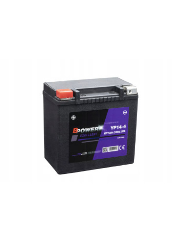 Akumulator BPower YP14-4 12Ah 230A Excellent AGM GYZ16H YTX14H-BS YTX14-BS