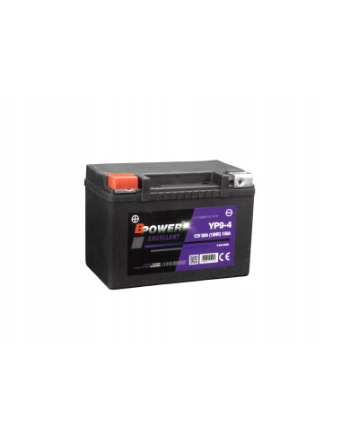 Akumulator BPower YP9-4 8Ah 150A Excellent AGM YTX9-BS ETX9-BS