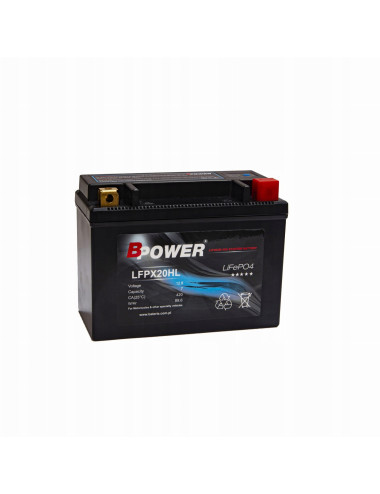 Akumulator BPower LFPX20HL 7Ah 420A LITOWY LiFePO4 YTX20HL-BS L-BS YB16L-B