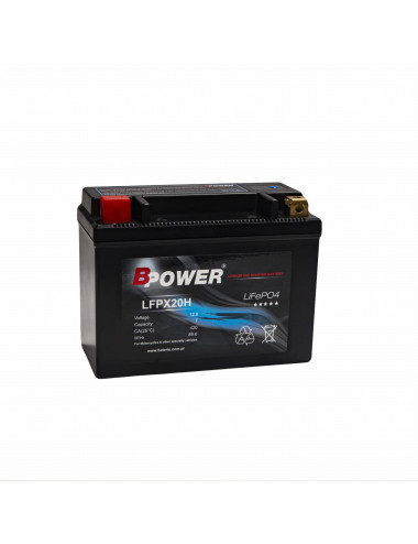 Akumulator BPower LFPX20H 7Ah 420A LITOWY LiFePO4 mocny YTX20-BS YTX20H-BS