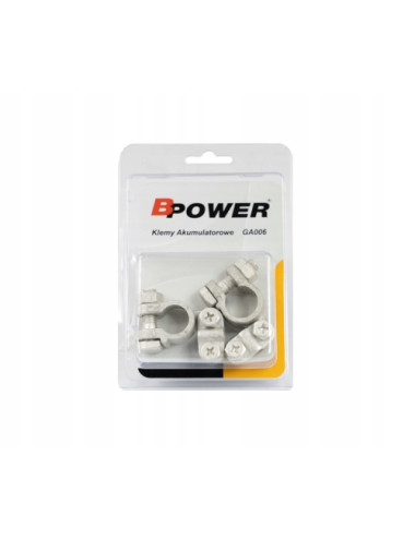 BPOWER Klemy akumulatorowe standardowe wzmocione 19,5mm + 17,9mm -