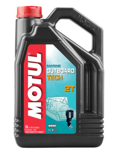 MOTUL OUTBOARD TECH 2T 5L Olej do mieszanki silnika zaburtowego dwusuwowego