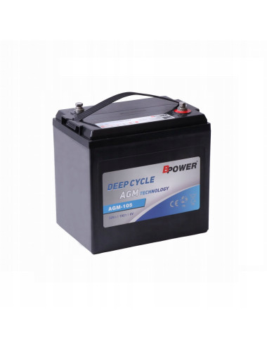BPOWER 225Ah AGM-105 Akumulator 6V do pracy cyklicznej 700 cykli DEEP-CYCLE