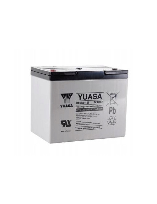 YUASA REC80-12 80Ah akumulator zasilania awaryjnego podtrzymania DEEP CYCLE