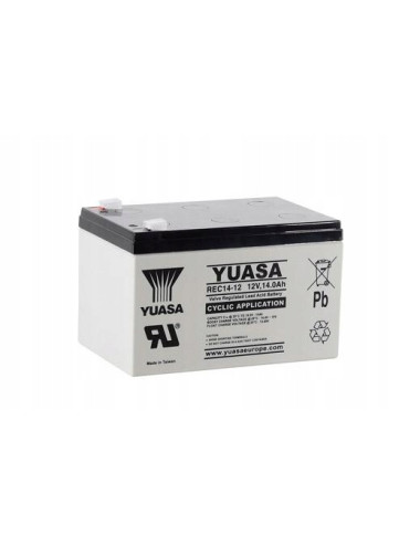 YUASA REC14-12 14Ah 12V Deep Cycle akumulator głębokiego rozładowania