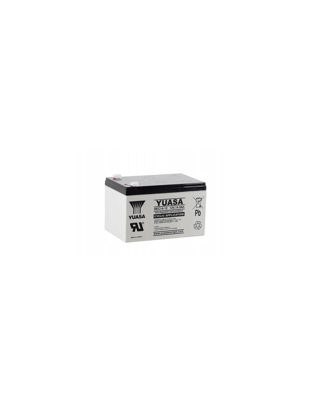 YUASA REC14-12 14Ah 12V Deep Cycle akumulator głębokiego rozładowania