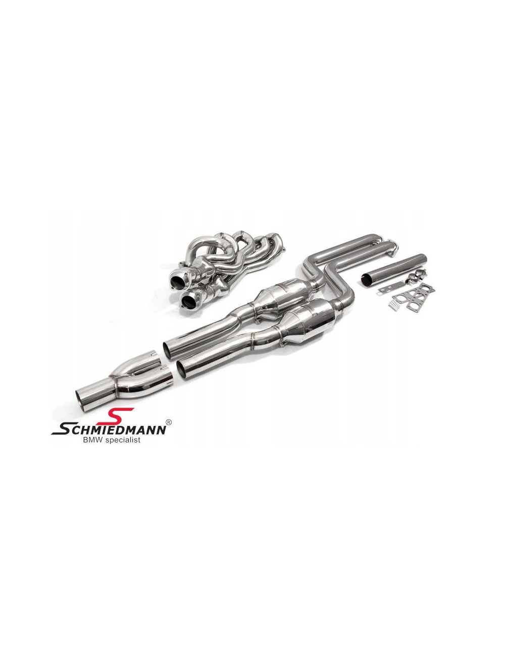 Sportowy kolektor + katalizatory BMW 3 E46 M52B28 M54B30 M52 320i 330i 328i