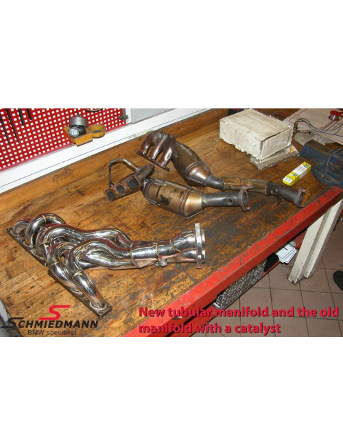 Sportowy kolektor + katalizatory BMW 3 E46 M52B28 M54B30 M52 320i 330i 328i
