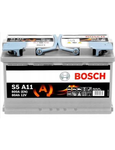 BOSCH 80Ah 800A S5 A11 AGM P+ Akumulator 315x175x190mm Kia Optima Stinger