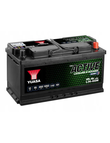 YUASA 95Ah L36-AGM 12V Akumulator zasilania awaryjnego fotowoltaiki Solar