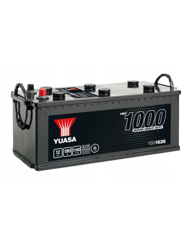 YUASA 180Ah 1100A YBX1626 P+ 12V Akumulator ciężarowy autobus SHD
