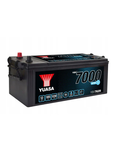 YUASA 185Ah 1230A YBX7629 Akumulator EFB ciężarowy wzmacniany na tylną oś