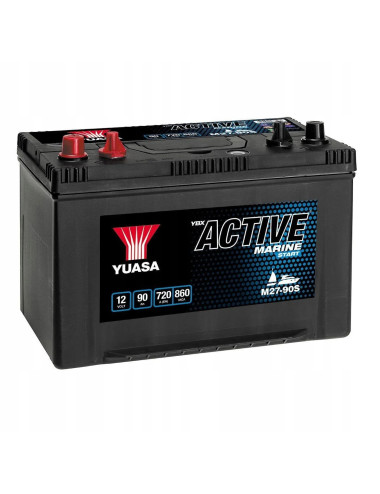 YUASA 90Ah 720A M27-90S L+ 12V Akumulator do Łodzi Motorówki