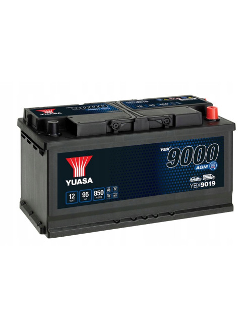 YUASA 95Ah 850A YBX9019 AGM P+ Akumulator MB W221 W222 W463 W213 BMW 5 7