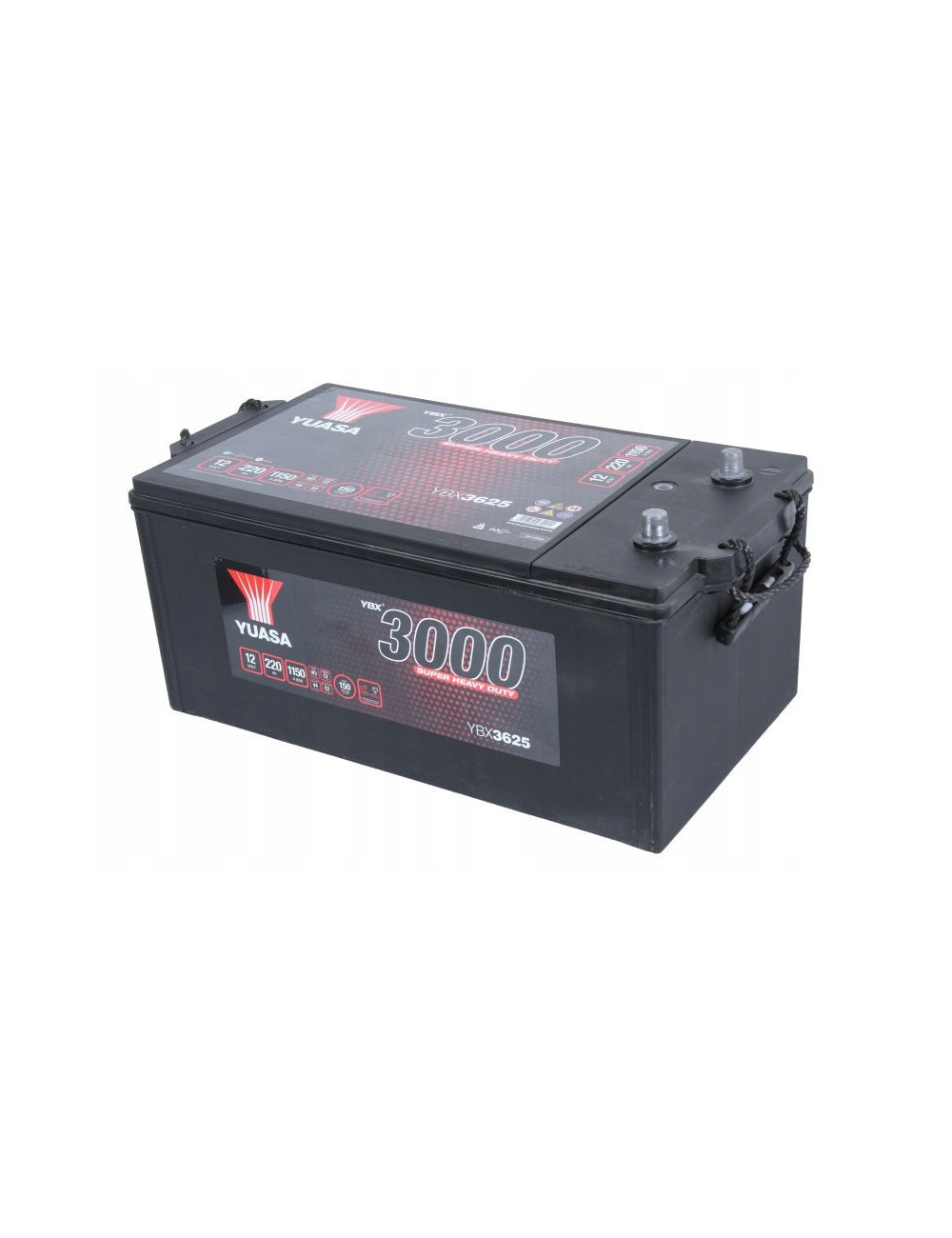 YUASA 220Ah 1150A YBX3625 L+ Akumulator MAN TGA TGX VOLVO 7900 8900 FMX FH