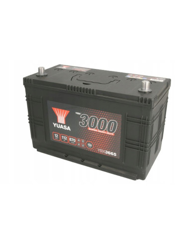 YUASA 112Ah 870A YBX3665 P+ Akumulator MASSEY FERGUSON IVECO DAILY I - VI